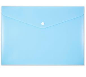 Opakowanie Koperta na zatrzask A4 PP-113 pastelowa niebieska