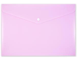 Opakowanie Koperta na zatrzask A4 PP-113 pastelowa różowa