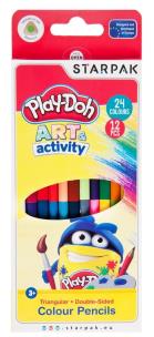 Opakowanie Kredki ołówkowe dwustronne 24 kolory Play-Doh
