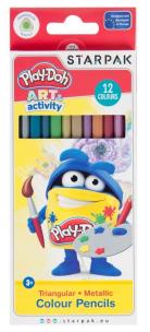 Opakowanie Kredki ołówkowe metalizowane 12 kolorów Play-Doh