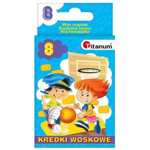 Opakowanie Kredki świecowe 8 kolorów