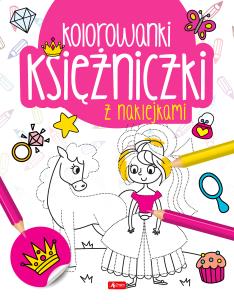 Okładka książki Księżniczki. Kolorowanka z naklejkami
