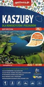 Okładka książki Mapa dla rowerzystów i piechurów - Kaszuby w.2020