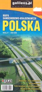 Okładka książki Mapa samoch-kraj. Polska 1:650 000 w.2020