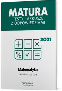 Okładka książki Matura 2021 Matematyka testy i arkusze zakres rozszerzony