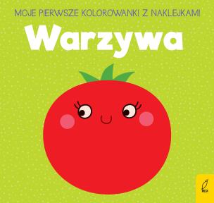 Okładka książki MOJE KOLOROWANKI Z NAKLEJKAMI WARZYWA