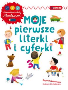 Okładka książki Moje pierwsze literki i cyferki z elementami metody Montessori