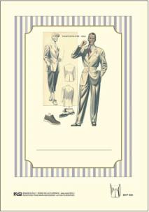 Opakowanie Naklejki dekoracyjne BKP 006 Moda męska 6szt ROSSI