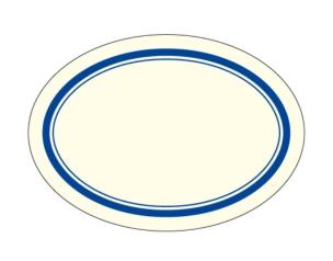 Opakowanie Naklejki dekoracyjne ETK 050 Niebieskie 6szt ROSSI