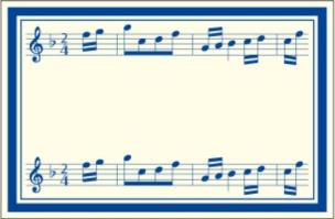 Opakowanie Naklejki dekoracyjne ETK 217 Muzyka 6szt ROSSI