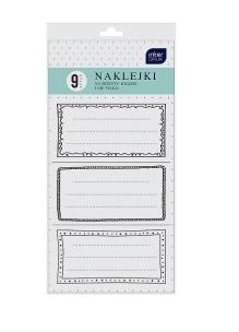 Opakowanie Naklejki na zeszyt Ramki 9 naklejek