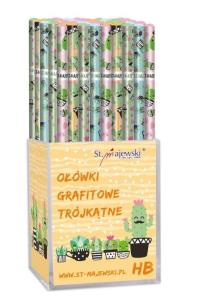 Opakowanie Ołówek trójkątny HB Cacti (72szt)