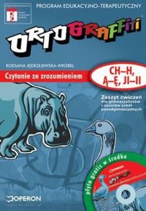 Okładka książki Ortograffiti GIM Czytanie (ch-h,ą-ę,ji-ii) +CD Gr.