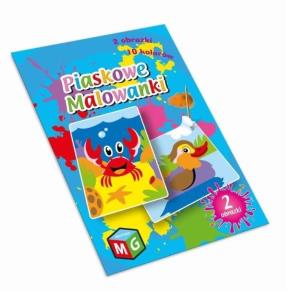 Piaskowe malowanki - krab i kaczka. Wydawca: MULTIGRA. Multiszop.pl Opakowanie Piaskowe malowanki - krab i kaczka