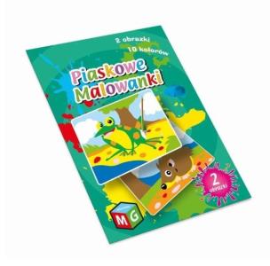 Piaskowe malowanki - żaba i jeż. Wydawca: MULTIGRA. Multiszop.pl Opakowanie Piaskowe malowanki - żaba i jeż