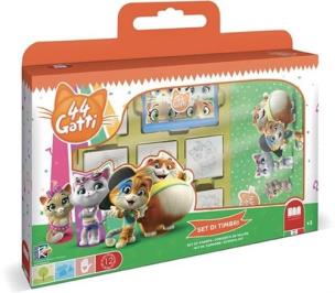 Opakowanie Pieczątki w walizce 7 sztuk 44 Koty