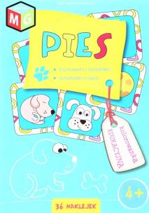 Okładka książki Pies - kolorowanka edukacyjna