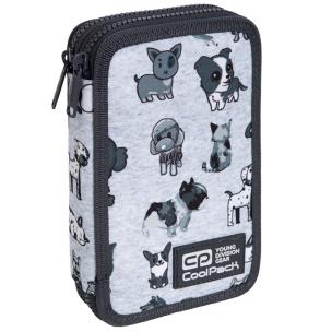 Opakowanie Piórnik Coolpack dwukomorowy z wyposażeniem Jumper 2 Doggies