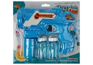 Opakowanie Pistolet na bańki mydlane 3 lufy dźwięk światła i dźwięk