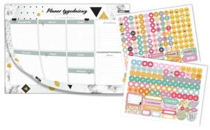 Opakowanie Planer B4/52K + naklejki 2xA5 Geometryczny