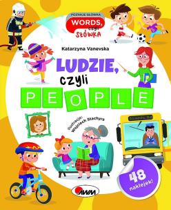 Okładka książki Poznaje główka words,czyli słówka Ludzie, czyli people
