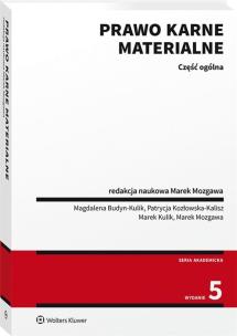 Okładka książki Prawo karne materialne Część ogólna