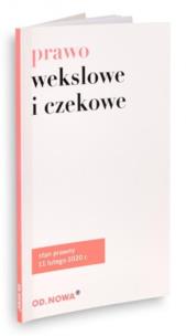 Okładka książki Prawo wekslowe i czekowe 11.02.2020