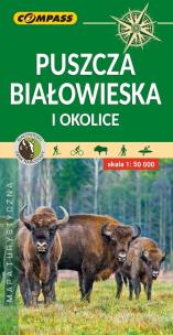 Okładka książki Puszcza Białowieska i okolice mapa turystyczna 1: 50 000