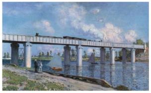 Opakowanie Puzzle 1000 Claude Monet - Most w Argentuil