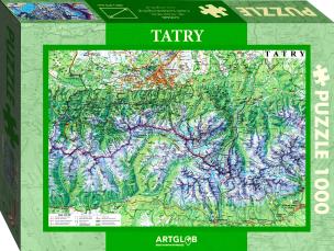 Opakowanie Puzzle 1000 Tatry mapa turystyczna 1:50 000
