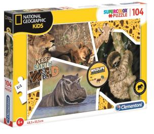 Opakowanie Puzzle 104 National Geo Kids Wildlife Adventurer