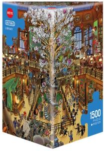 Opakowanie Puzzle 1500 Biblioteka ( Puzzle+plakat), Oesterle