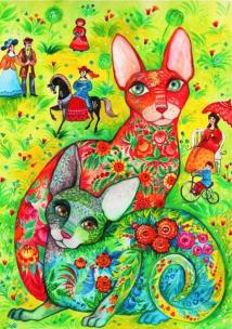 Opakowanie Puzzle 1500 Rosyjskie klimaty Oxana Zaika