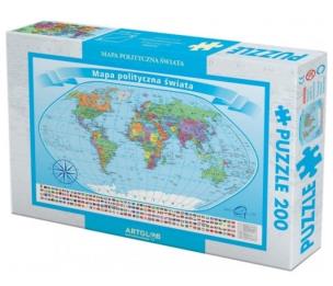 Opakowanie Puzzle 200 - Świat polityczny