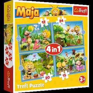 Opakowanie Puzzle 4w1 Przygody Pszczółki Mai 34356