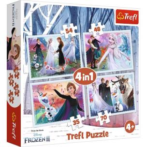 Opakowanie Puzzle 4w1 W magicznym lesie TREFL