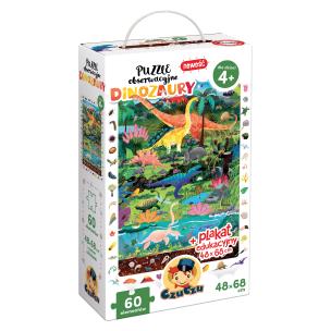 Opakowanie Puzzle obserwacyjne Dinozaury