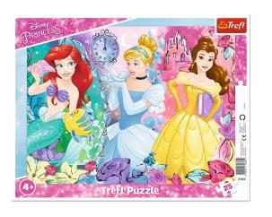Opakowanie Puzzle ramkowe 25 Magiczne Księżniczki TREFL