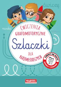 Okładka książki Szlaczki. Ćwiczenia grafomotoryczne dla najmłodszych