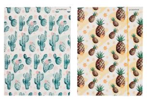Opakowanie Teczka z gumką A4 kaktus ananas mix