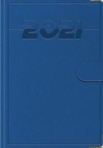 Opakowanie Terminarz 2021 B7 Lux z zapinką niebieski