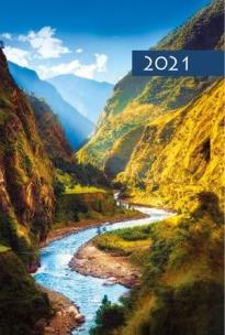 Opakowanie Terminarz 2021 B7 Mały Kolorowy Zachód słońca