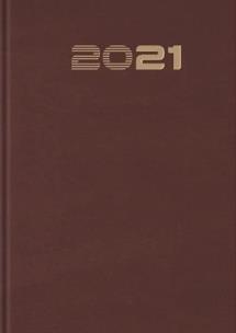 Opakowanie Terminarz 2021 B7 Mały Standard bordowy