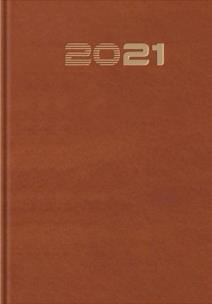 Opakowanie Terminarz 2021 B7 Mały Standard brązowy