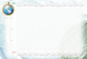 Opakowanie Terminarz 2021 Planer B3 z listwą MiP Globus