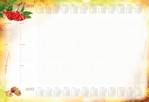 Opakowanie Terminarz 2021 Planer B3 z listwą MiP Jarzębina