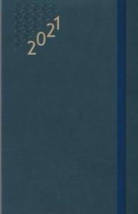 Opakowanie Terminarz 2021 Średni B6 Flex z gumką granatowy