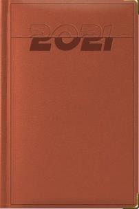 Opakowanie Terminarz 2021 Średni B6 Lux Złocony brązowy