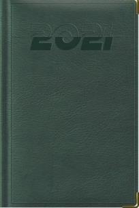 Opakowanie Terminarz 2021 Średni B6 Lux Złocony zielony