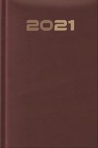 Opakowanie Terminarz 2021 Standard B6 bordowy